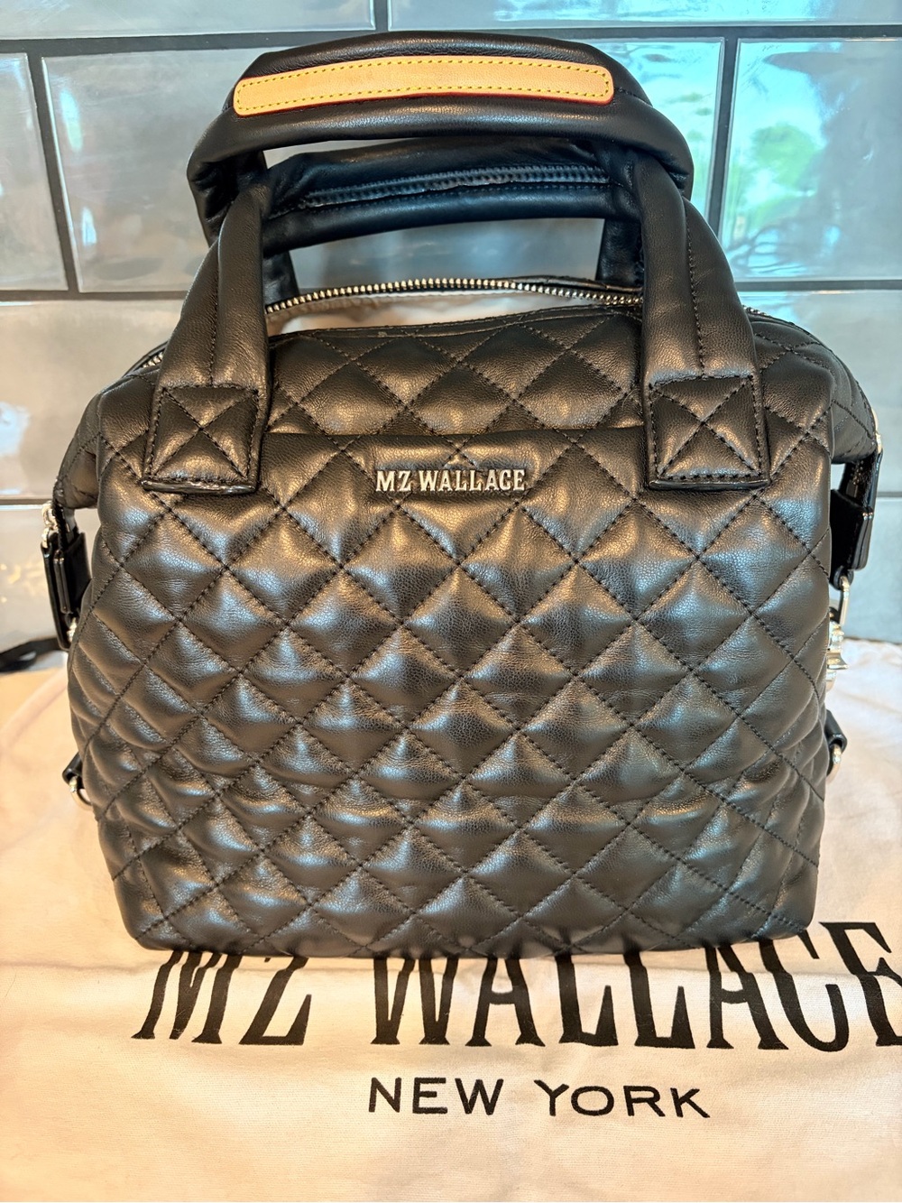 MZ Wallace Black Leather Small Sutton Deluxe NWOT